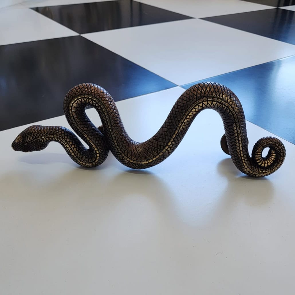 Rattle Snake Right Side Only 45cm Old Style Snake Door Pull Handles ...
