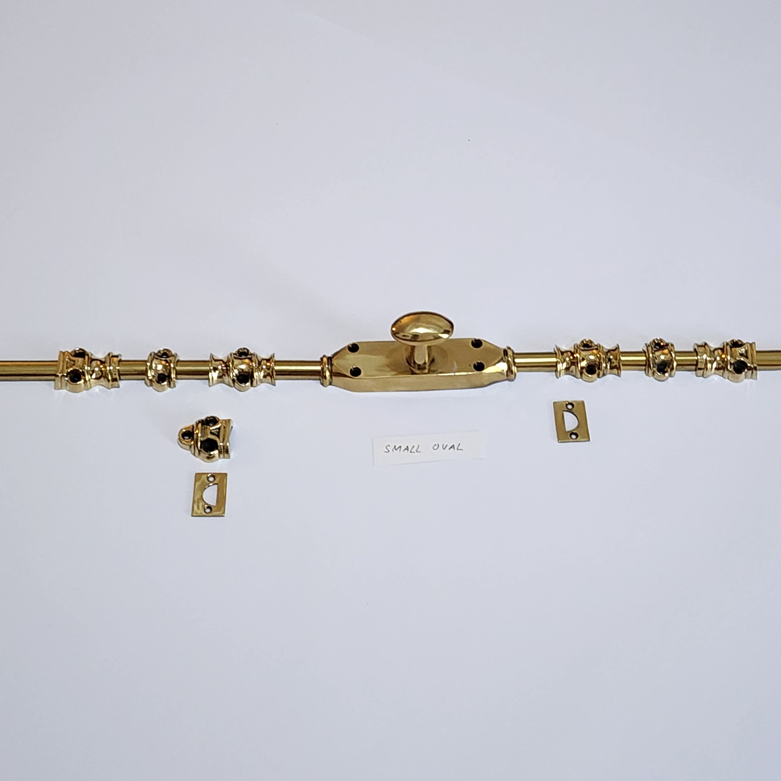 Oval SMALL Knob - 2 Sets Cremone Bolt 110" inches total long - Image 4