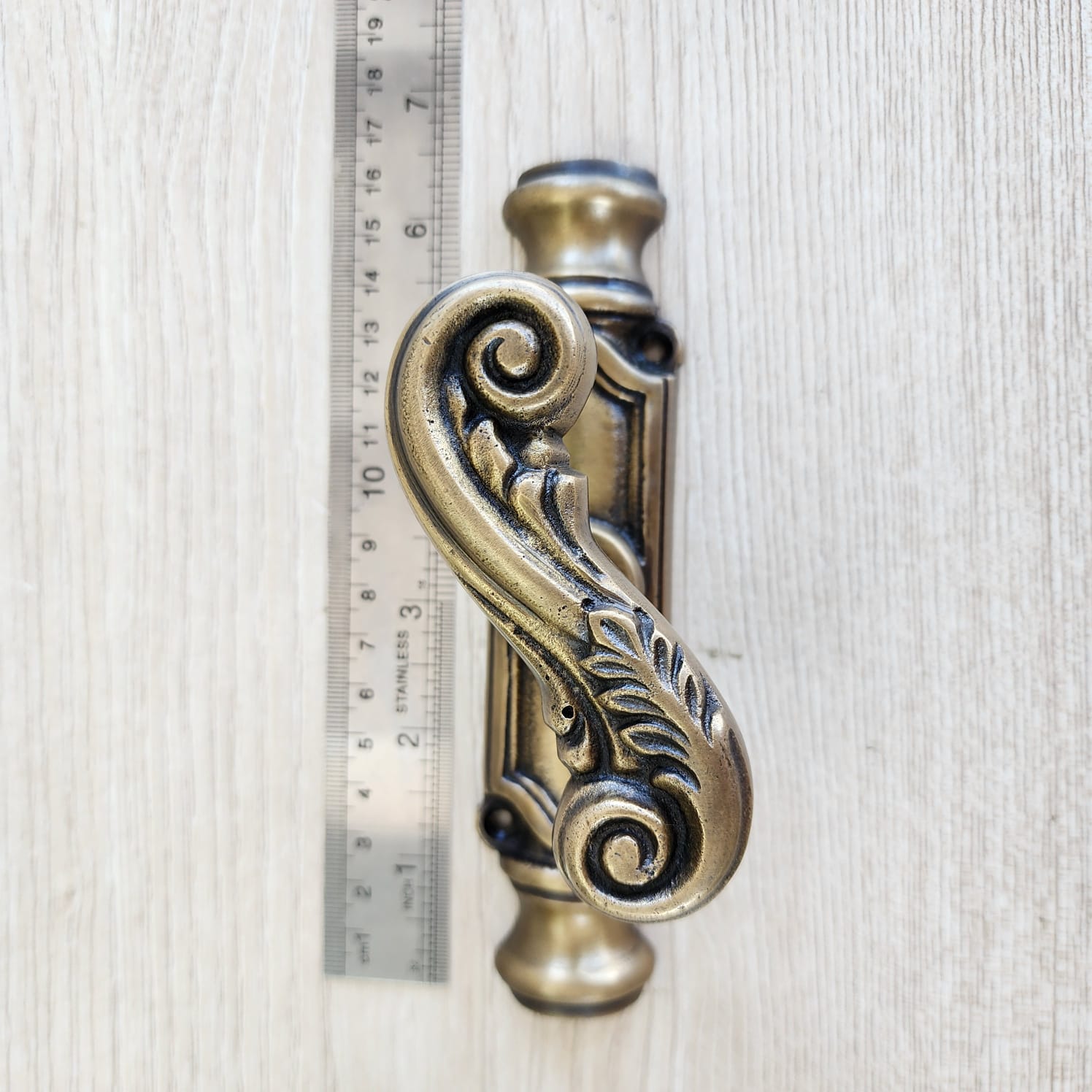Order Only for Engraved Knob - 2 Set Cremones + Knuckels + 8 Rod 150cm Long in Polished Brass Finish - Image 10