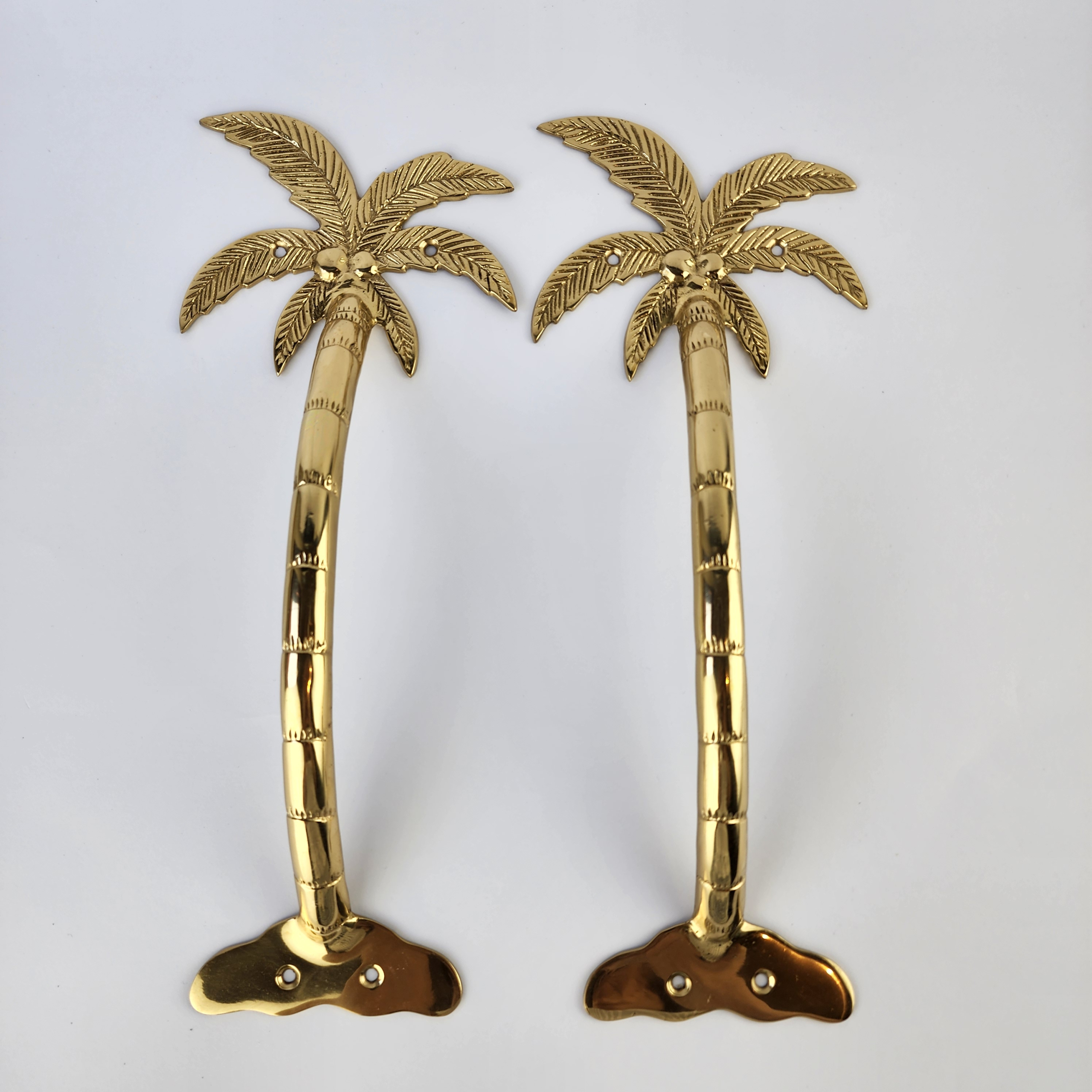 2 Palm Handle 33cm Brass Door Handle Strong Hollow Inside - Image 2