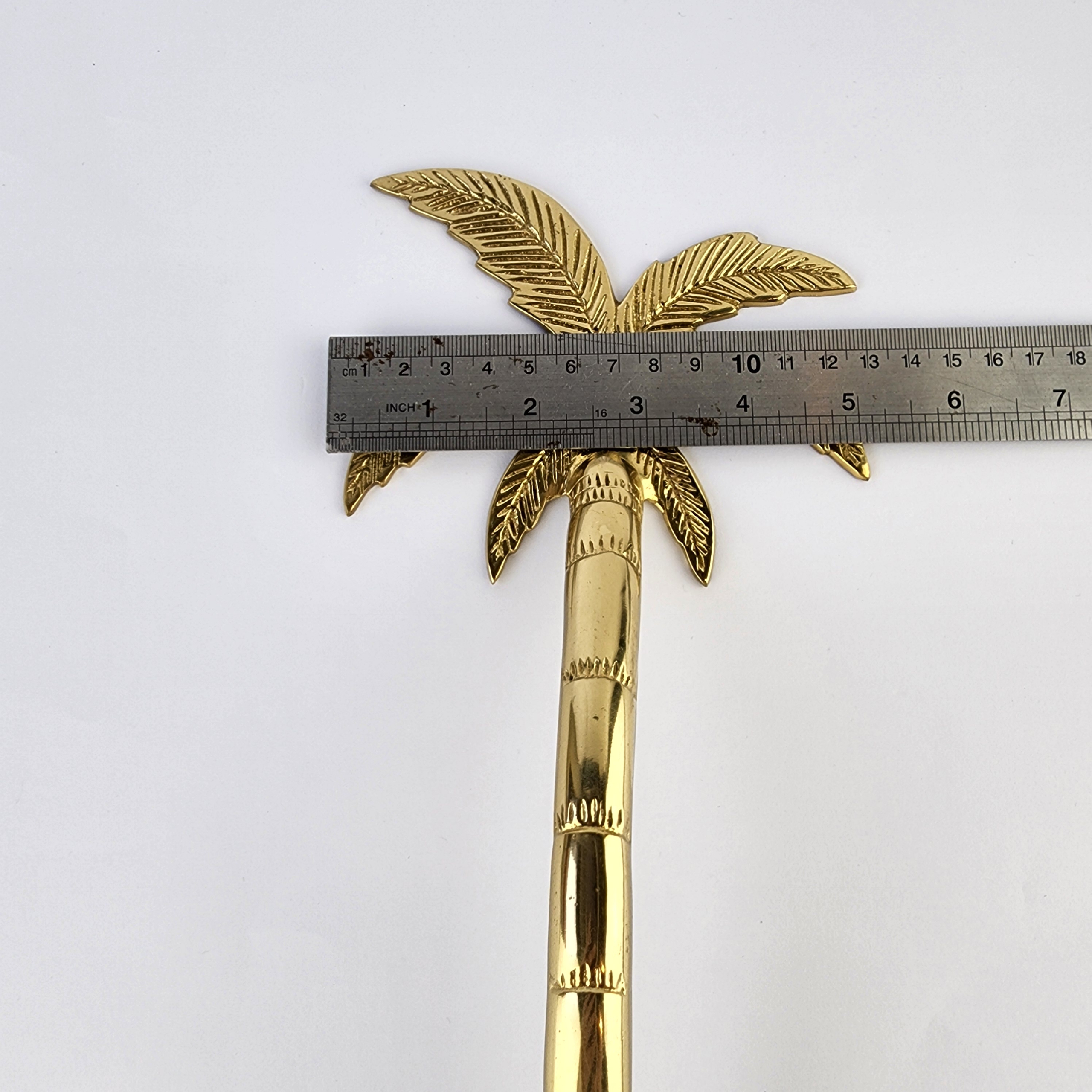 2 Palm Handle 33cm Brass Door Handle Strong Hollow Inside - Image 7