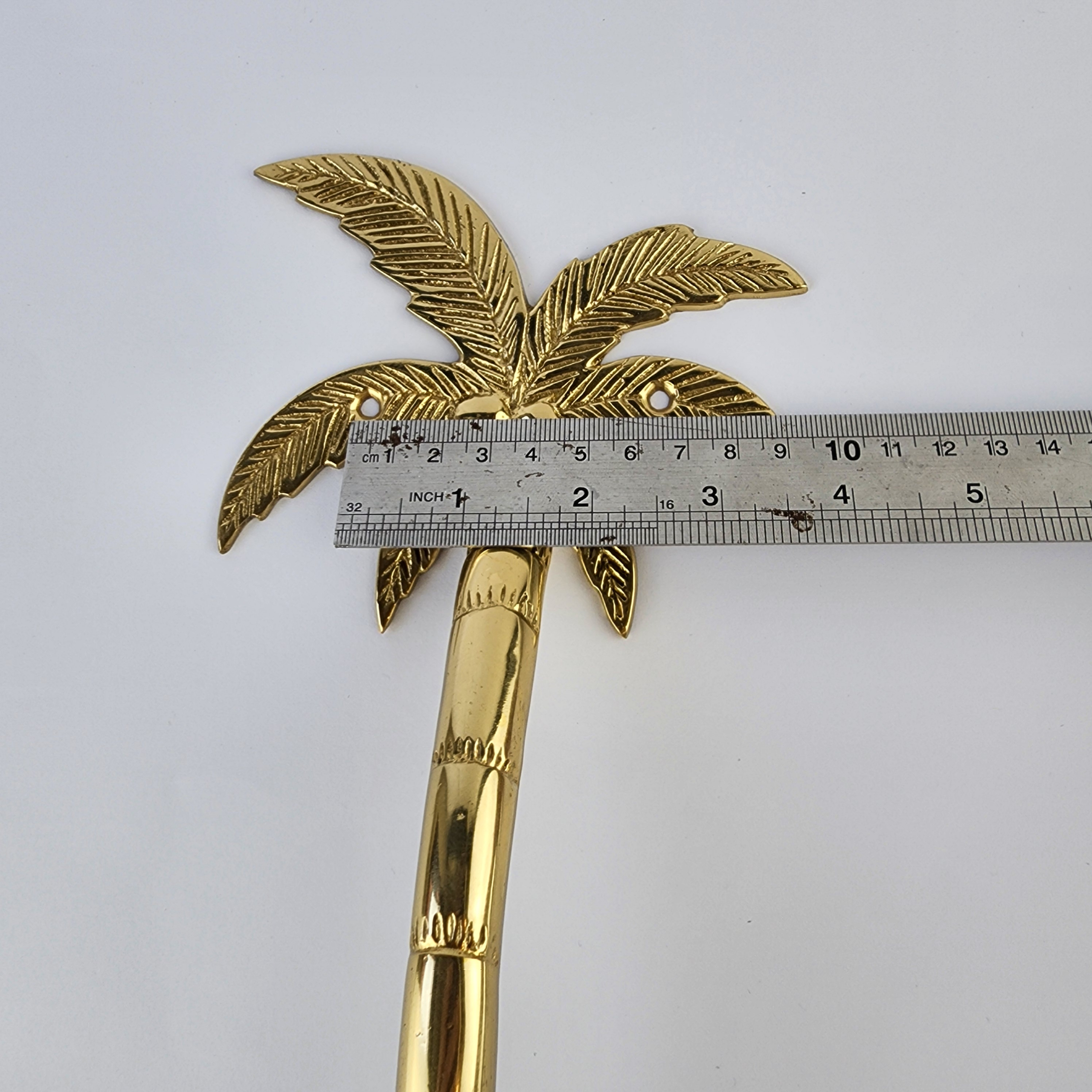 2 Palm Handle 33cm Brass Door Handle Strong Hollow Inside - Image 10