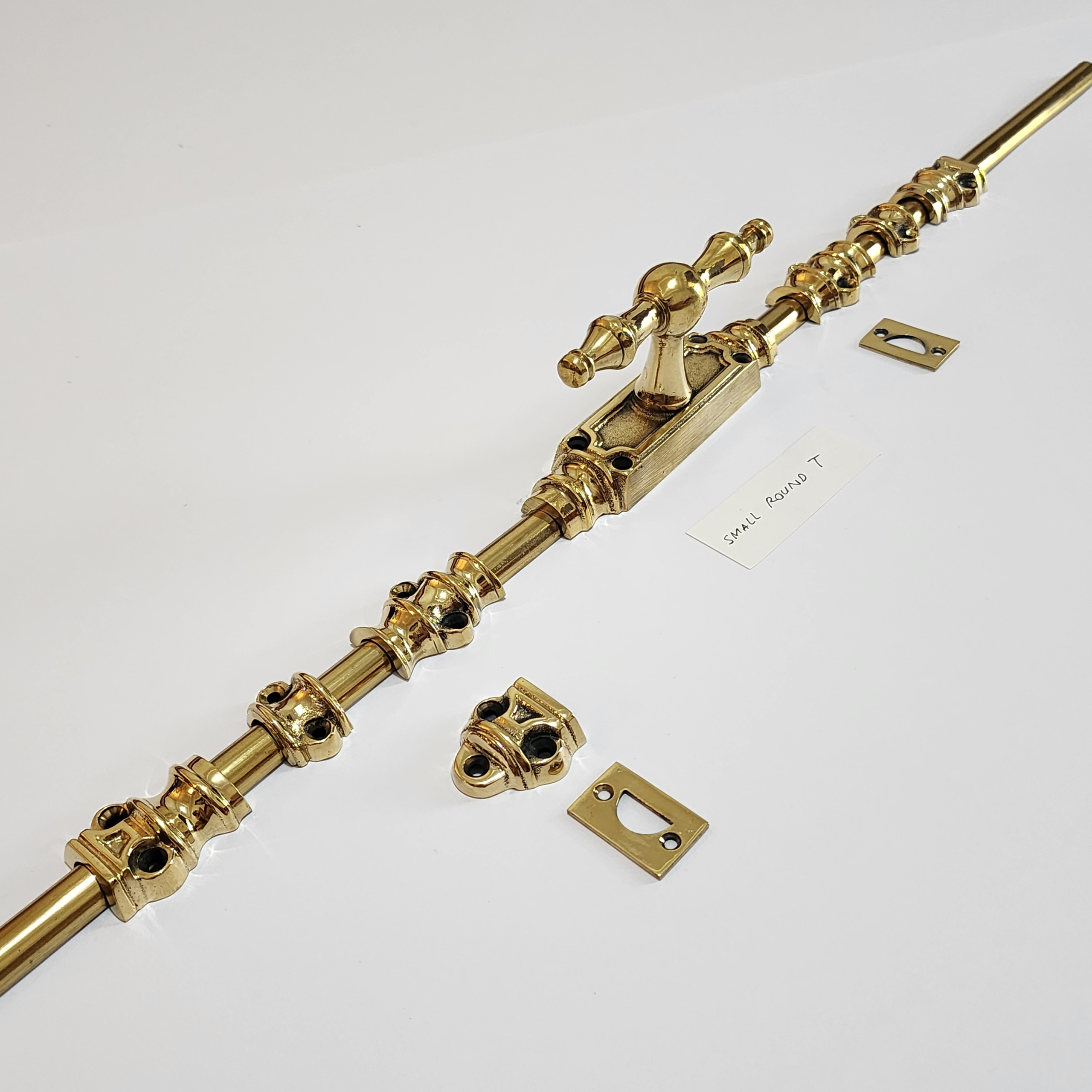 T Round SMALL Knob - Cremone Bolt 110" inches total long with Plain Knuckels - Image 3