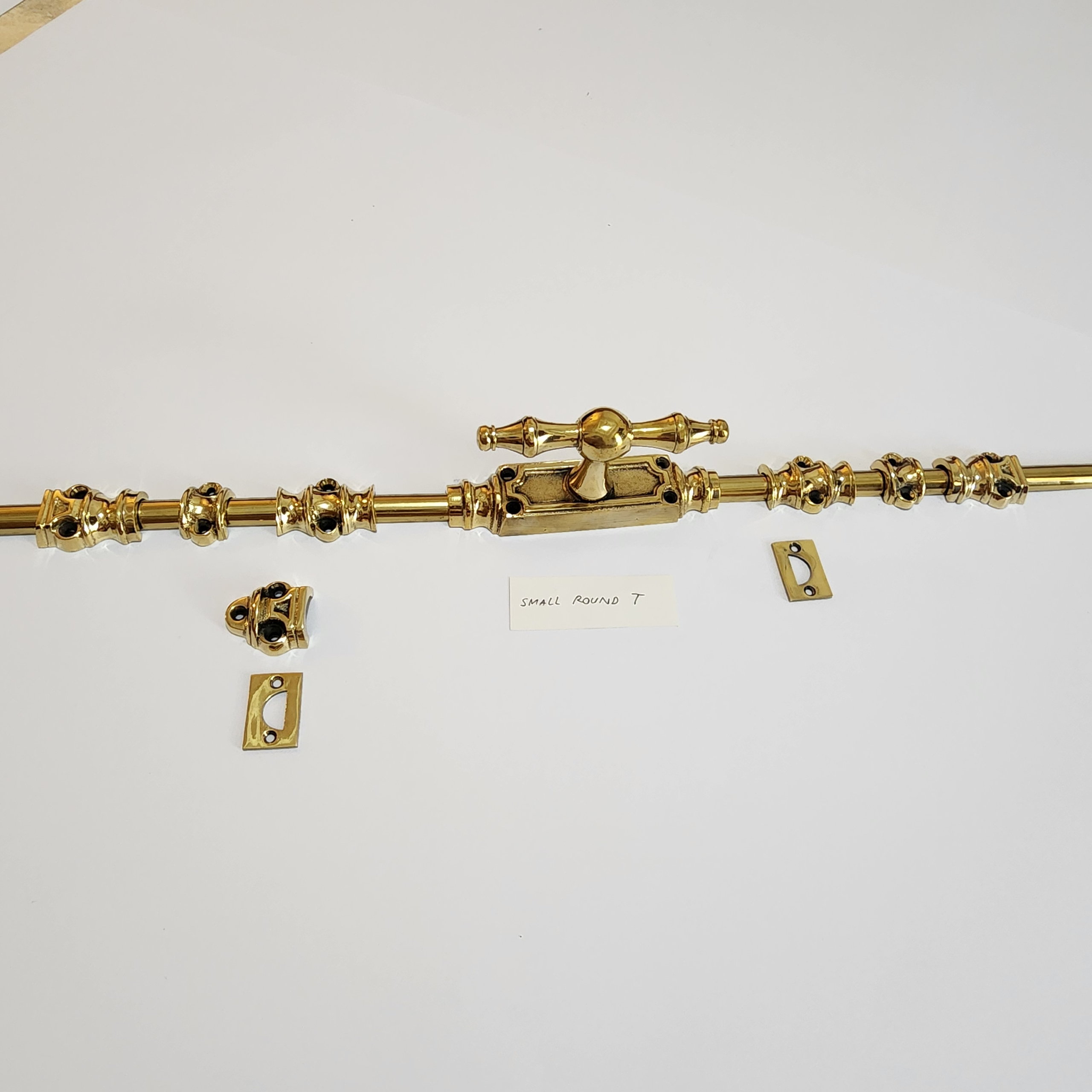 T Round SMALL Knob - Cremone Bolt 110" inches total long with Plain Knuckels - Image 4