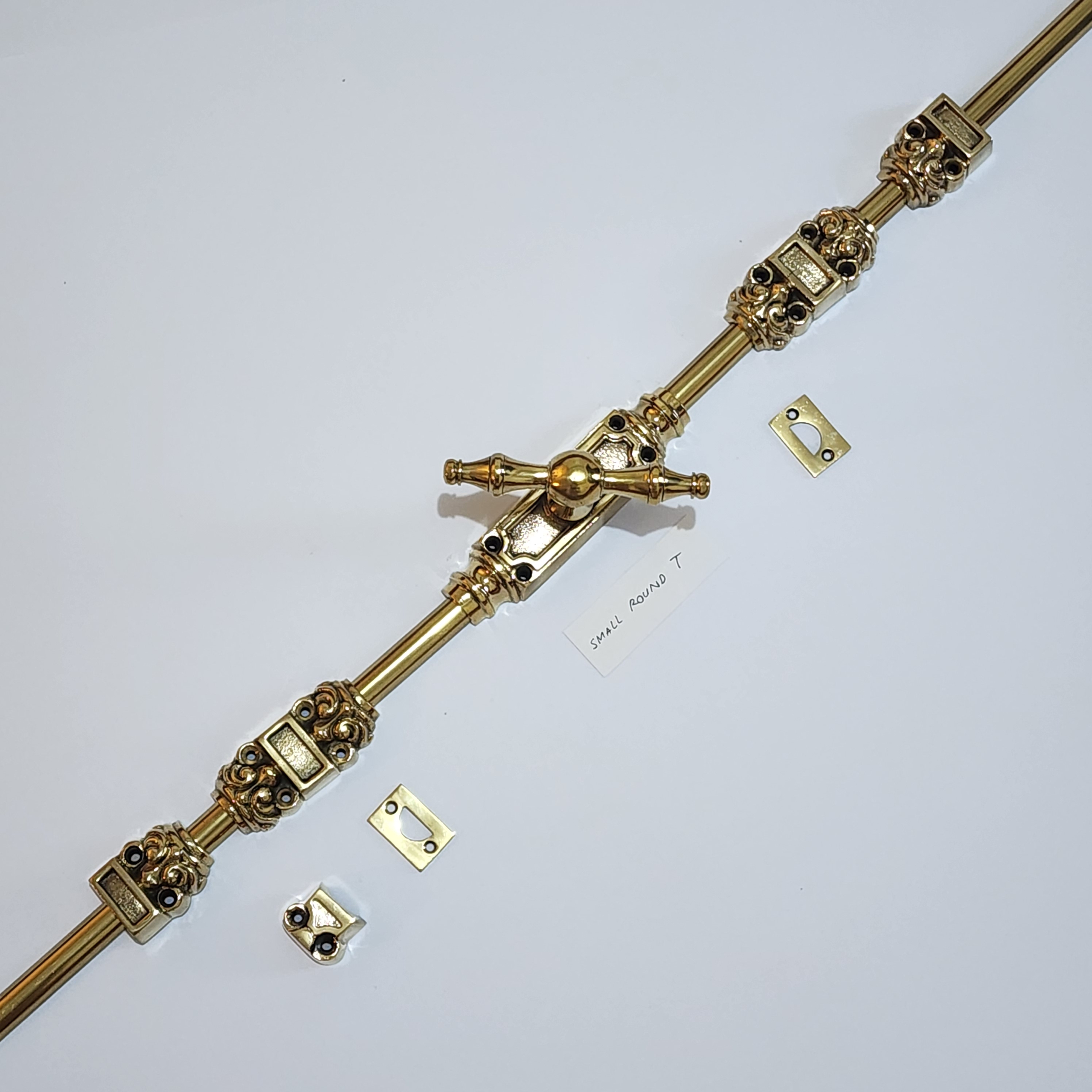 T Round SMALL Knob - Cremone Bolt 110" inches total long with Plain Knuckels - Image 8