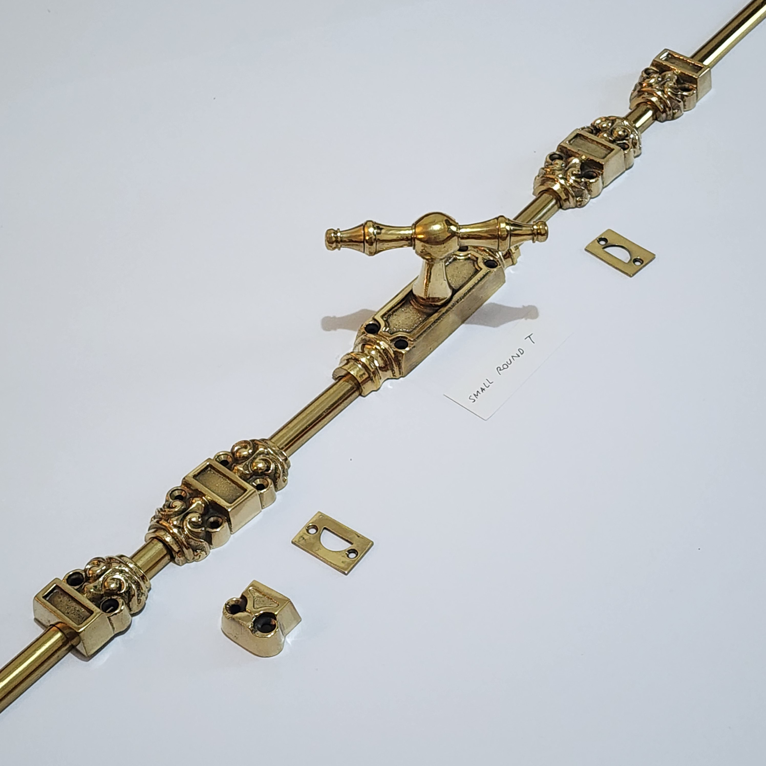 T Round SMALL Knob - Cremone Bolt 110" inches total long with Plain Knuckels - Image 9