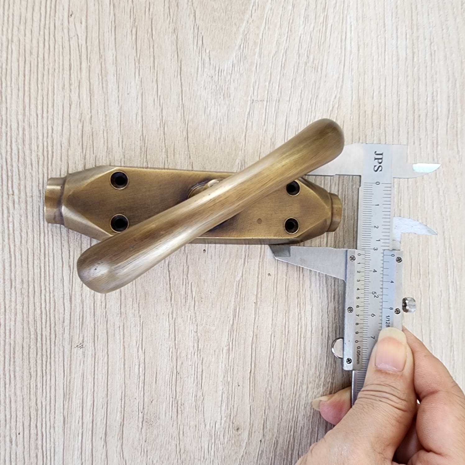 T LARGE Knob Brass Cremone Bolt 110" inches total long - Image 15