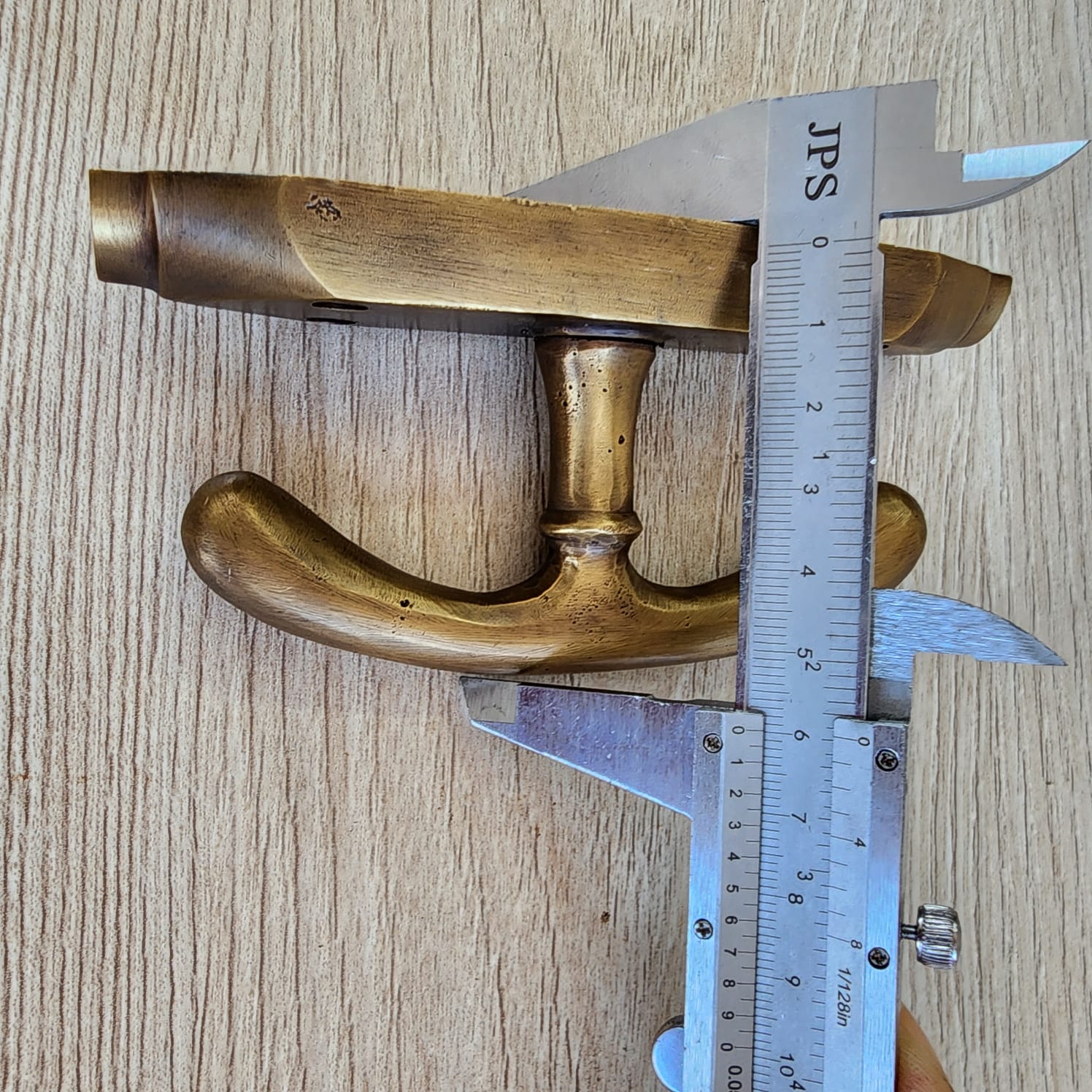 T LARGE Knob Brass Cremone Bolt 110" inches total long - Image 16