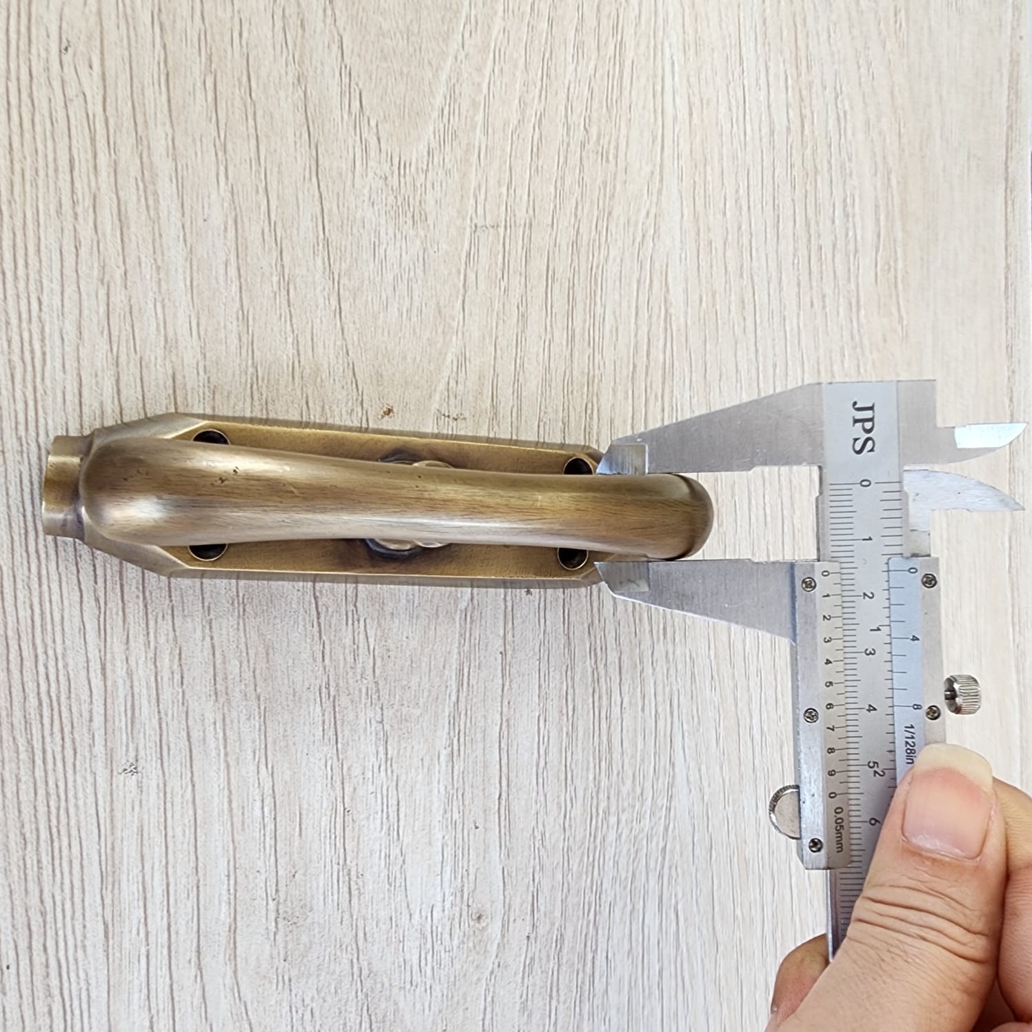 T LARGE Knob Brass Cremone Bolt 110" inches total long - Image 17