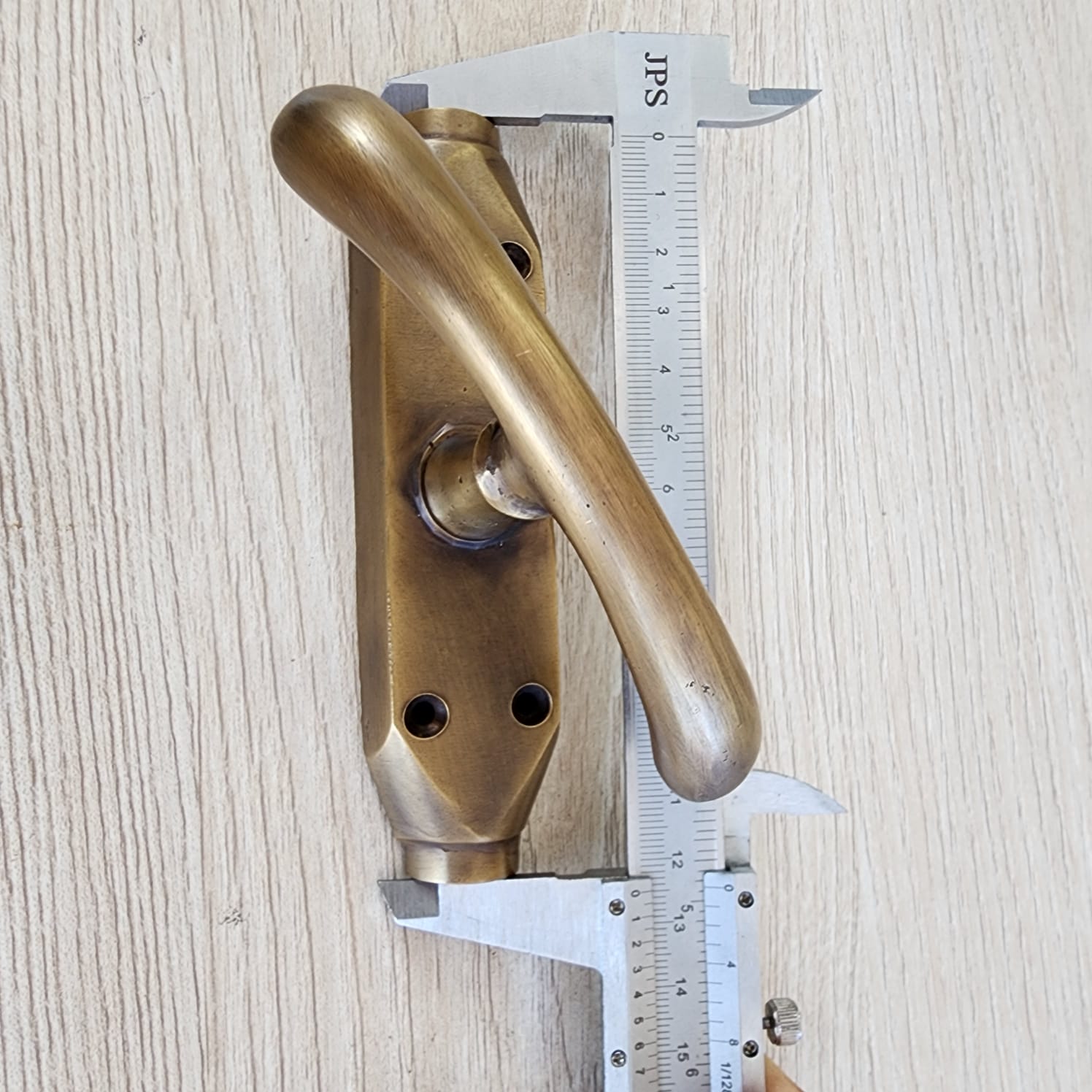 T LARGE Knob Brass Cremone Bolt 110" inches total long - Image 19