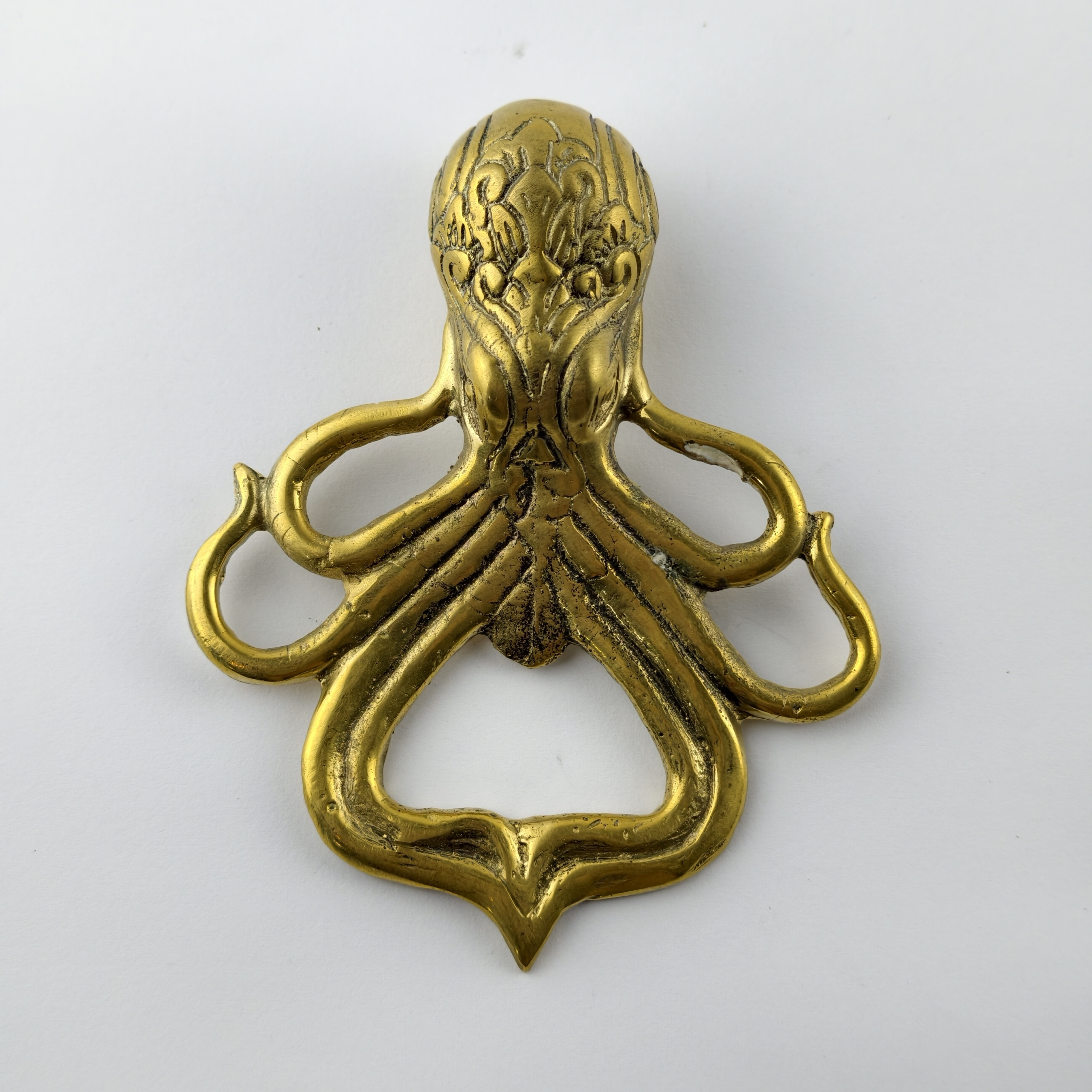 Octopus Brass Bottle Opener Polished Brass