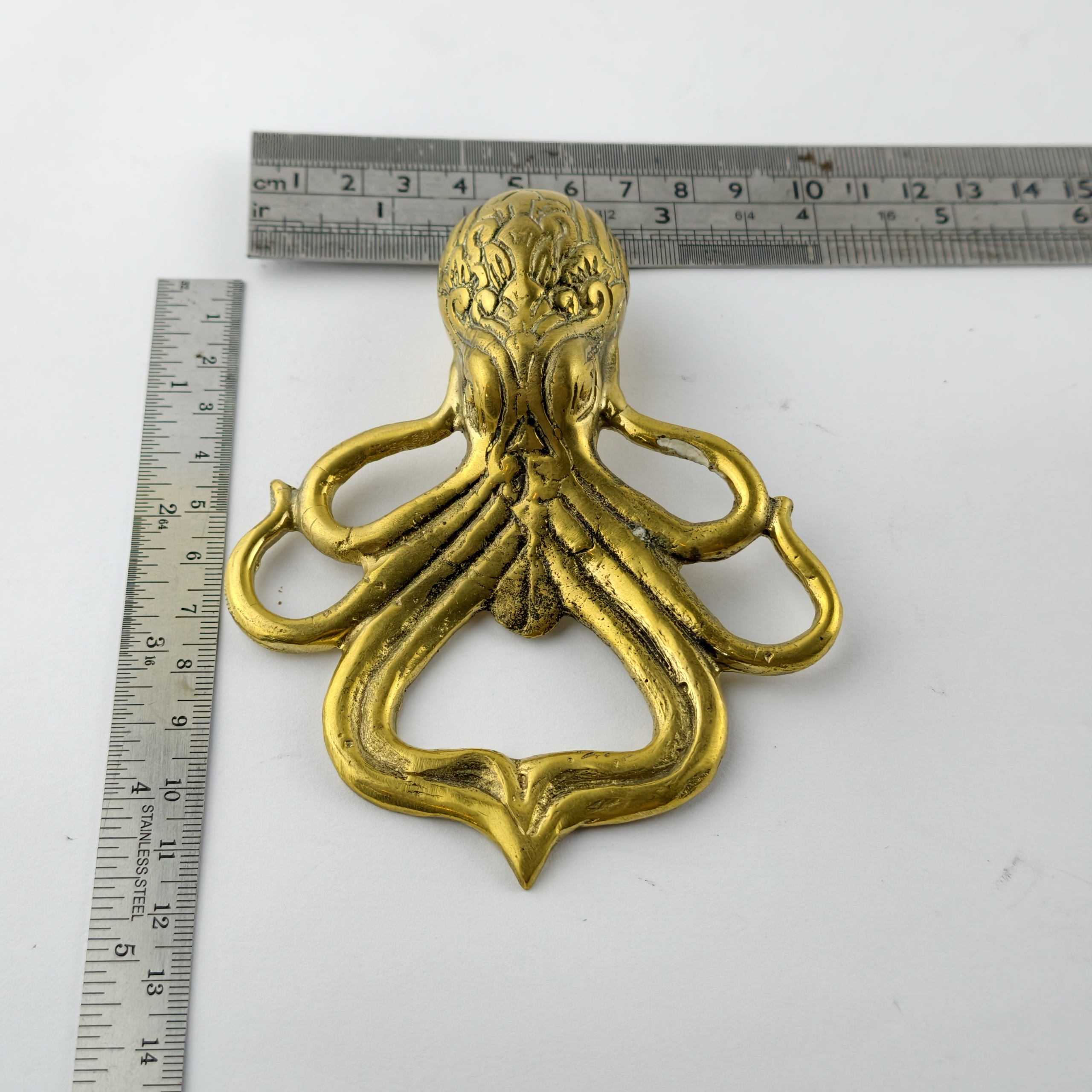 Octopus Brass Bottle Opener Polished Brass