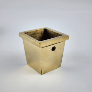 4 Brass Sabot Leg Furniture Cover 4.8cm cup 3.6cm Strong Chair Table Solid Heavy Brass Old Style Look cast